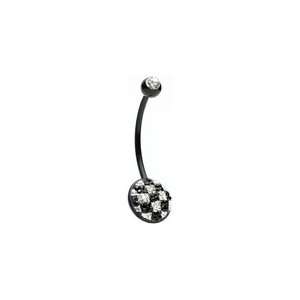  Crystal Soccer Ball Biopierce Belly Ring: Jewelry