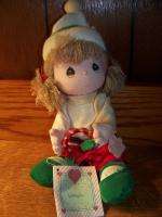 PRECIOUS MOMENTS soft stuffed doll vintage Christmas NWT collectable 
