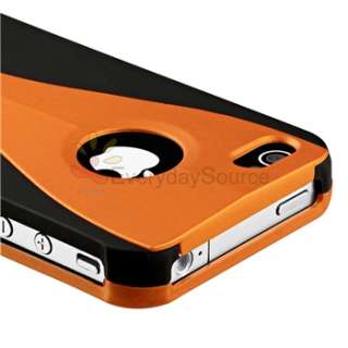   Black 3 Piece Rubber Hard Case Skin Cover+Car Mount For iPhone 4 4G 4S