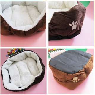   Dog Cat Kitten Soft Fleece Winter Warm Bed House Nest Pad Mat  