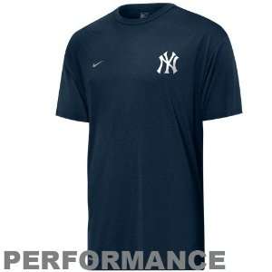 Nike New York Yankees Navy Blue Youth Performance Training Top  