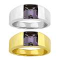 10k Gold Synthetic Alexandrite Contemporary Ring