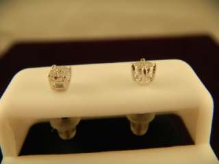 Diamond Stud Earrings in White Gold finish For Men & Women perfect 