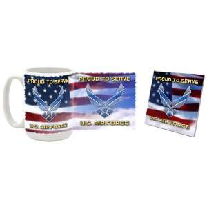  Air Force Proud To Serve Mug/Coaster
