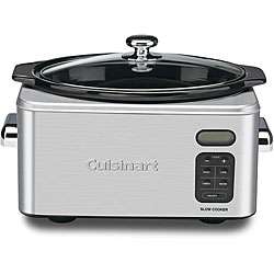   650 6.5 quart Stainless Steel Programmable Slow Cooker  Overstock