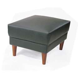 Black Faux Leather Cool Ottoman  Overstock