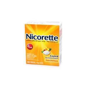  Nicorette Gum Fruit Chill 200ct 4mg: Health & Personal 