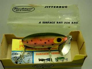   Antique Tackle Fred Arbogast Rare Color Jitterbug Fishing Lure Bait
