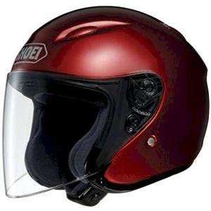  Shoei J Wing Helmet   Small/Metallic Wine Red Automotive