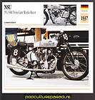 1937 NSU 351 SSR Twin Cam Works Racer MOTORCYCLE CARD