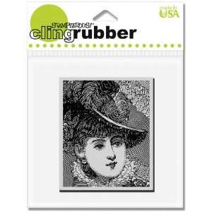  Plume Portrait   Cling Rubber Stamp: Arts, Crafts & Sewing