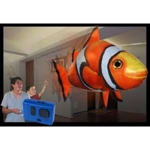 Air Swimmers Remote Control Flying Clownfish: Toys & Games