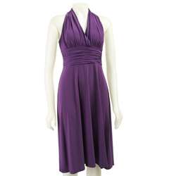 Evan Picone Womens Purple Marilyn Dress  Overstock