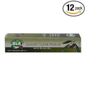 Gia Paste, Black Olive, 2.8 Ounce Tubes Grocery & Gourmet Food