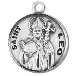 St. Leo   Sterling Silver Medal (20 Chain)