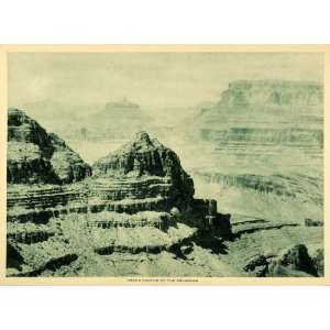 1913 Photogravure Grand Canyon National Park Arizona Colorado River 