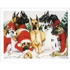  Great Dane Christmas Notecards: Office Products