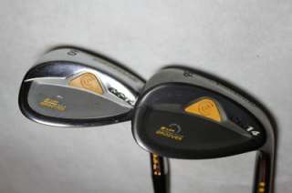 Cleveland CG14 Gunmetal 56* & Chrome 60* Zip Grooves Wedge Set Golf 