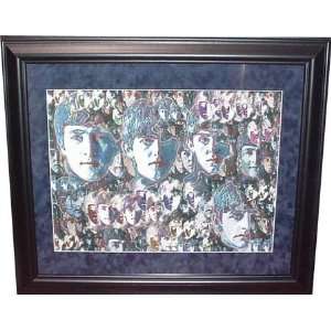 The Beatles Color Framed Litho   Sports Memorabilia  