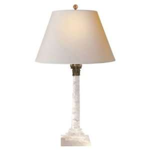 Visual Comfort CHA8920Q NP Chart House 1 Light Column Table Lamp in Qu