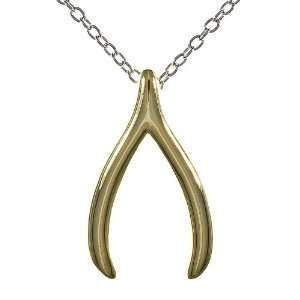  Wendys Gold Wishbone Necklace: Jewelry