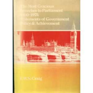   Government Policy and Achievement Statement of Government Policy and