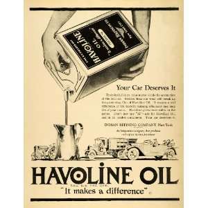  1920 Ad Petroleum Products Havoline Oil Motor Lubricants 