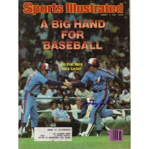   Star Hero Autograph By Gary Carter Expos Sports Illustrated Books