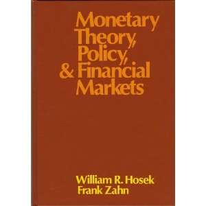  Monetary Theory, Policy and Financial Markets 