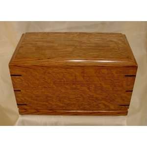  Quartersawn White Oak Wood Cremation Urn With Inserts 