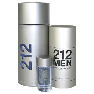 212 By Carolina Herrera For Men. Gift Set ( Eau De Toilette Spray 3.4 