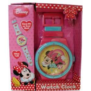  Disney Minnie Mouse M Hang Me on Your Wall Clock: Toys 