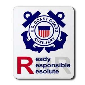  Coast Guard Auxiliary Military Mousepad by  