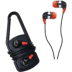   NB440B Sport Earbuds with Carabiner Clip Cord Wrap Electronics
