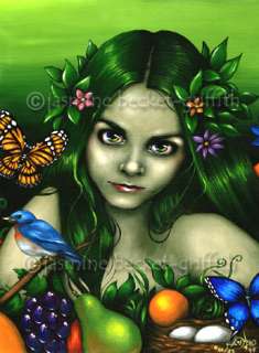Mother Nature Goddess wicca art Jasmine Becket Griffith Lt. Ed PRINT 