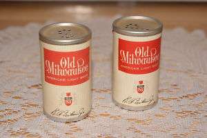 VINTAGE..OLD MILWAUKEE BEER SALT & PEPPER SHAKERS  