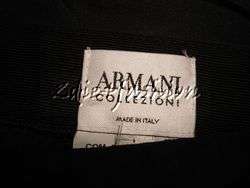 1145 New ARMANI COLLEZONI Black Lace Embroidered Taffeta Polyester 