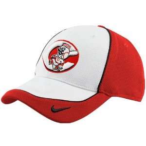  Nike Cincinnati Reds White Pop Fly Swoosh Flex Mesh Hat 