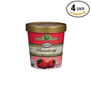   Foods Organic Frozen Strawberry Sorbet, 16 Ounce Pints (Pack of 4