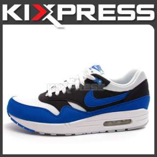 Nike Air Max 1 [308866 109] White/Signal Blue Anthracite  