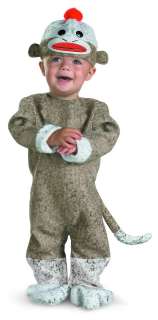 Sock Monkey Animal Costume Infant 12 18 Months *New*  