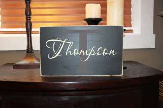 Custom Family Name Wood Sign, Monogram, personalized  