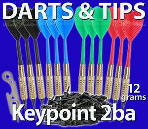 12 2ba Soft Tip 12g Bar Darts + 100 Tips + Dart Tool  