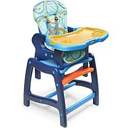 Badger Basket Envee Baby High Chair/ Play Table in Blue   