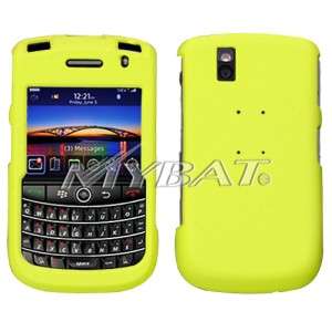 Rubber Yellow Hard Case Cover for BlackBerry Bold 9650  