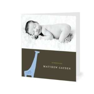   Boy Birth Announcements   Charming Giraffe By Good On Paper: Baby