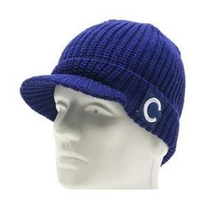 Chicago Cubs Union Knit Cap   Royal One Fits All: Sports 