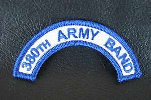 Patch, 380th Army Band Tab Color  