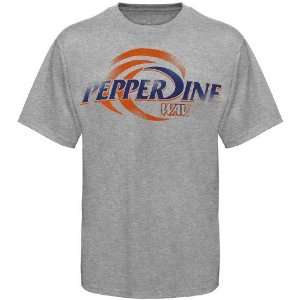  Pepperdine Waves Youth Ash Giant Logo T shirt Sports 