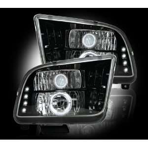   264197BK SMOKED Projector Headlights Ford Mustang 05 09: Automotive